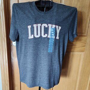 Lucky Brand men's dark grey t-shirt, new with tags, size L